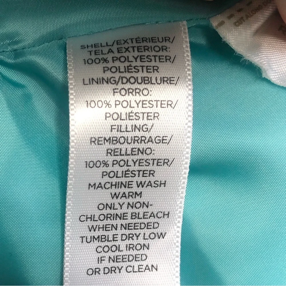 LOFT Puffer Vest Aqua Medium Medium